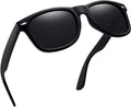 Square polarized lightweight sunglasses for women, UV protection.