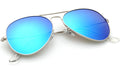 Classic round retro vintage sunglasses for women, large frame.