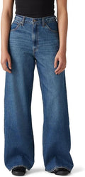 Women's baggy jeans.