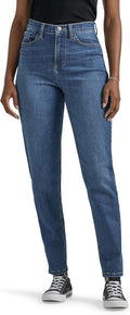 Women's high rise mom jeans.
