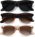 Square polarized sunglasses for women, UV protection, trendy designer style.